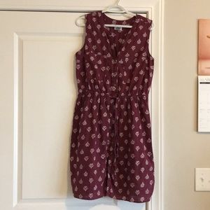 Maroon Old Navy dress